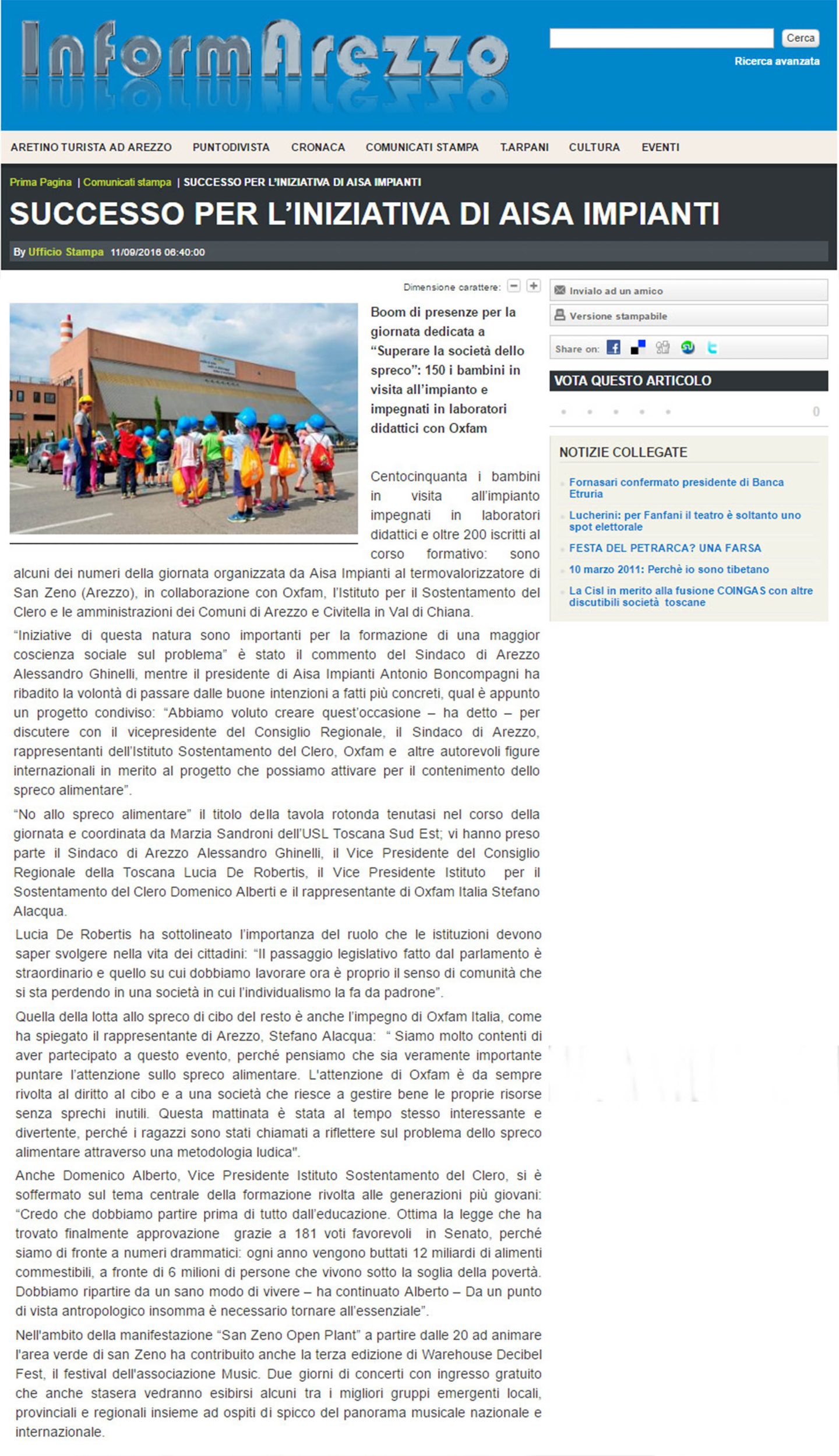 Img interna 11 settembre 2016 inform arezzo