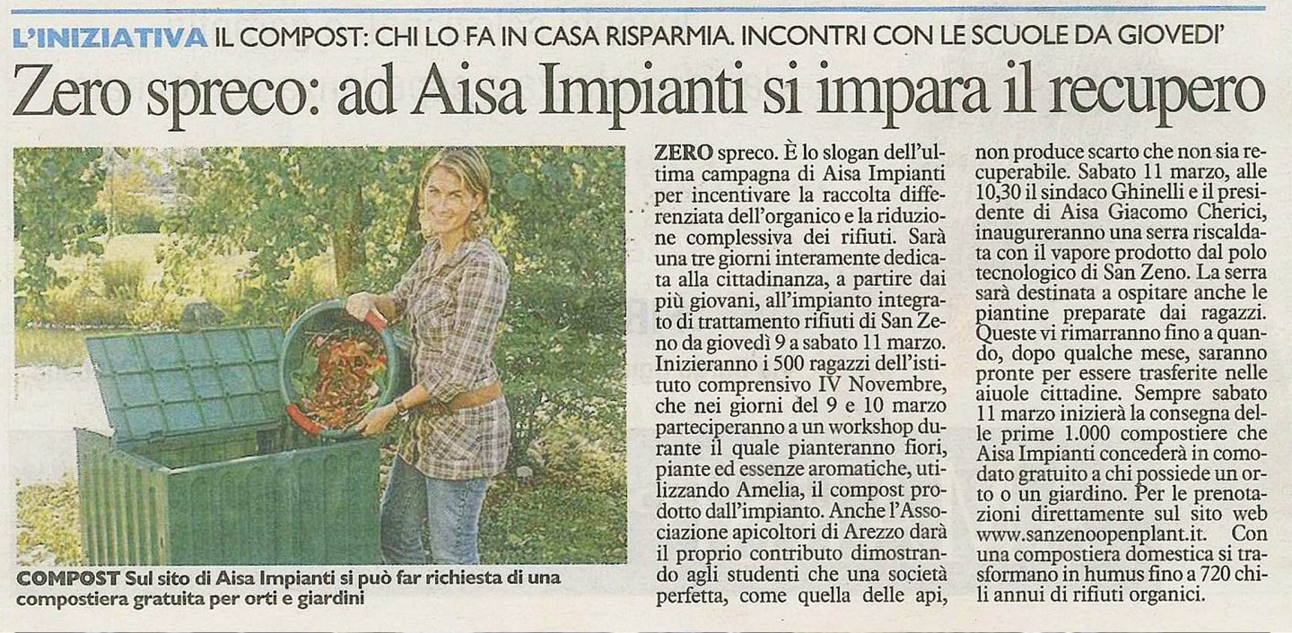 Img interna campagna zero spreco rassegna stampa