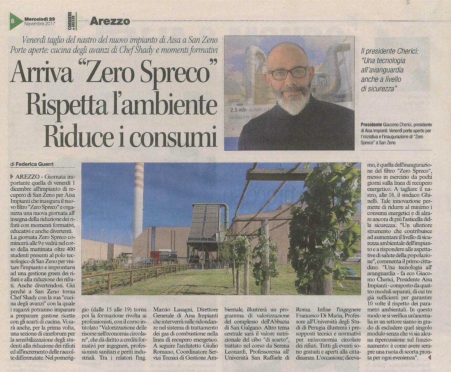 Img interna impianto zero spreco inaugura