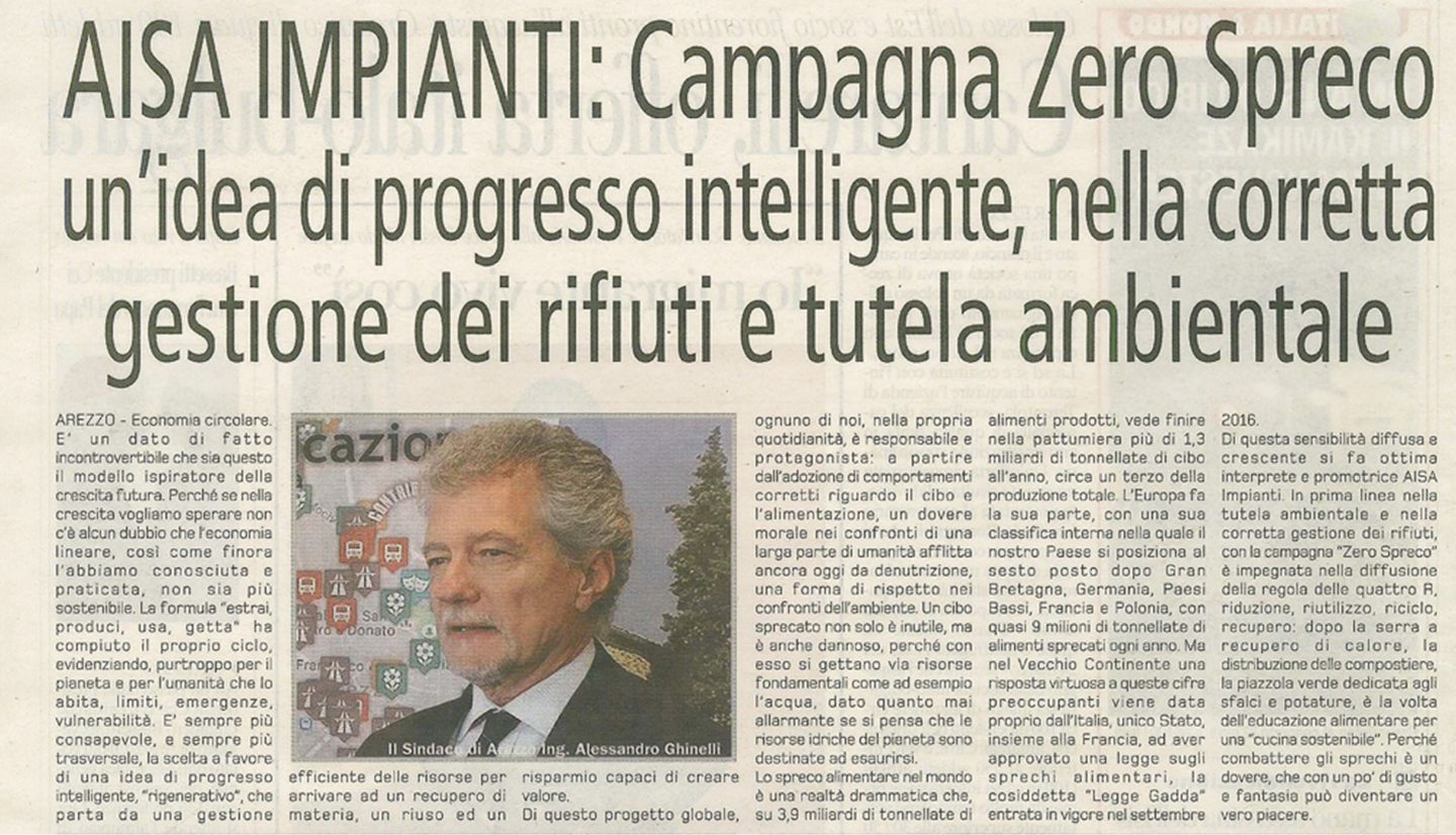 Img interna zero spreco maggio rassegna stampa