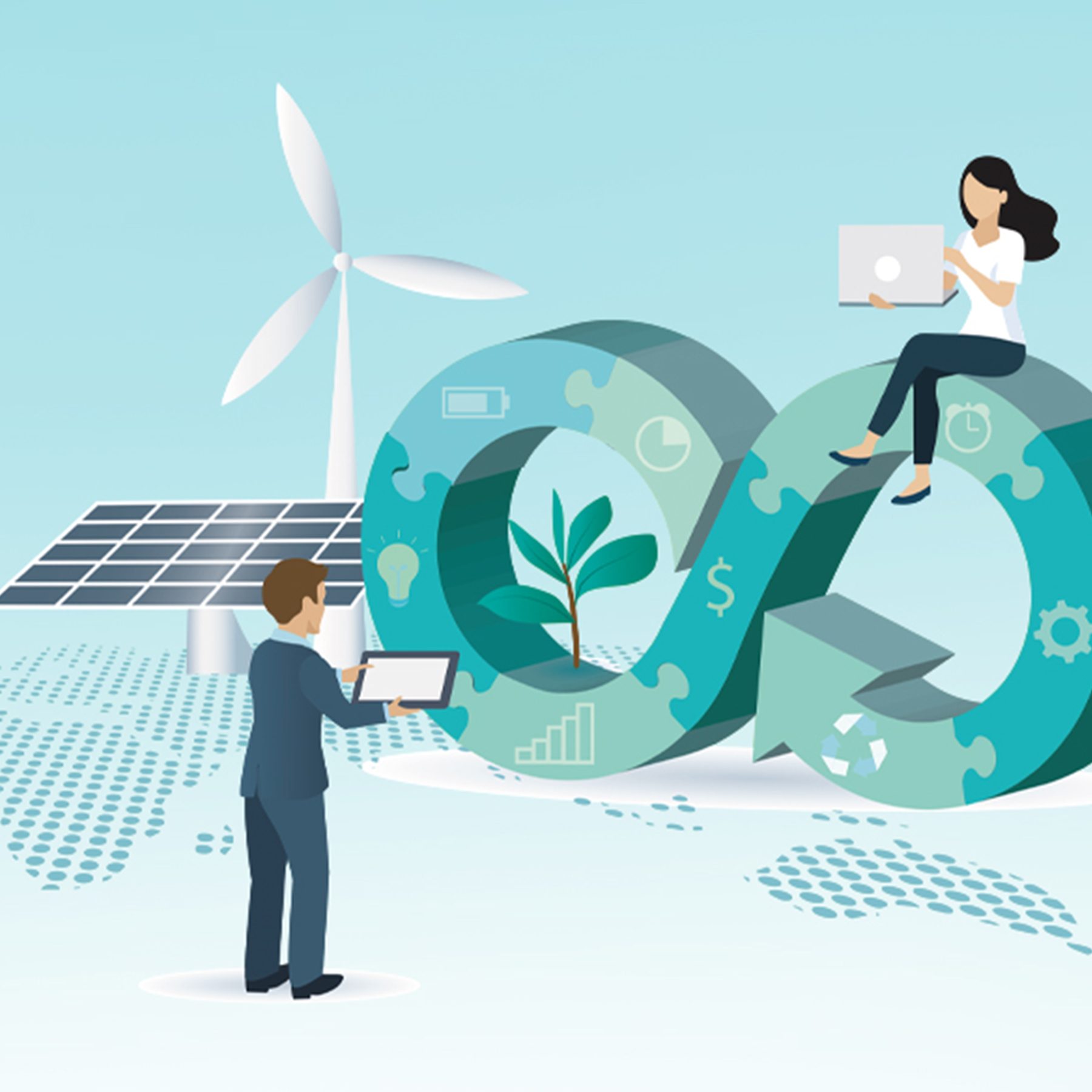Landing circular economy