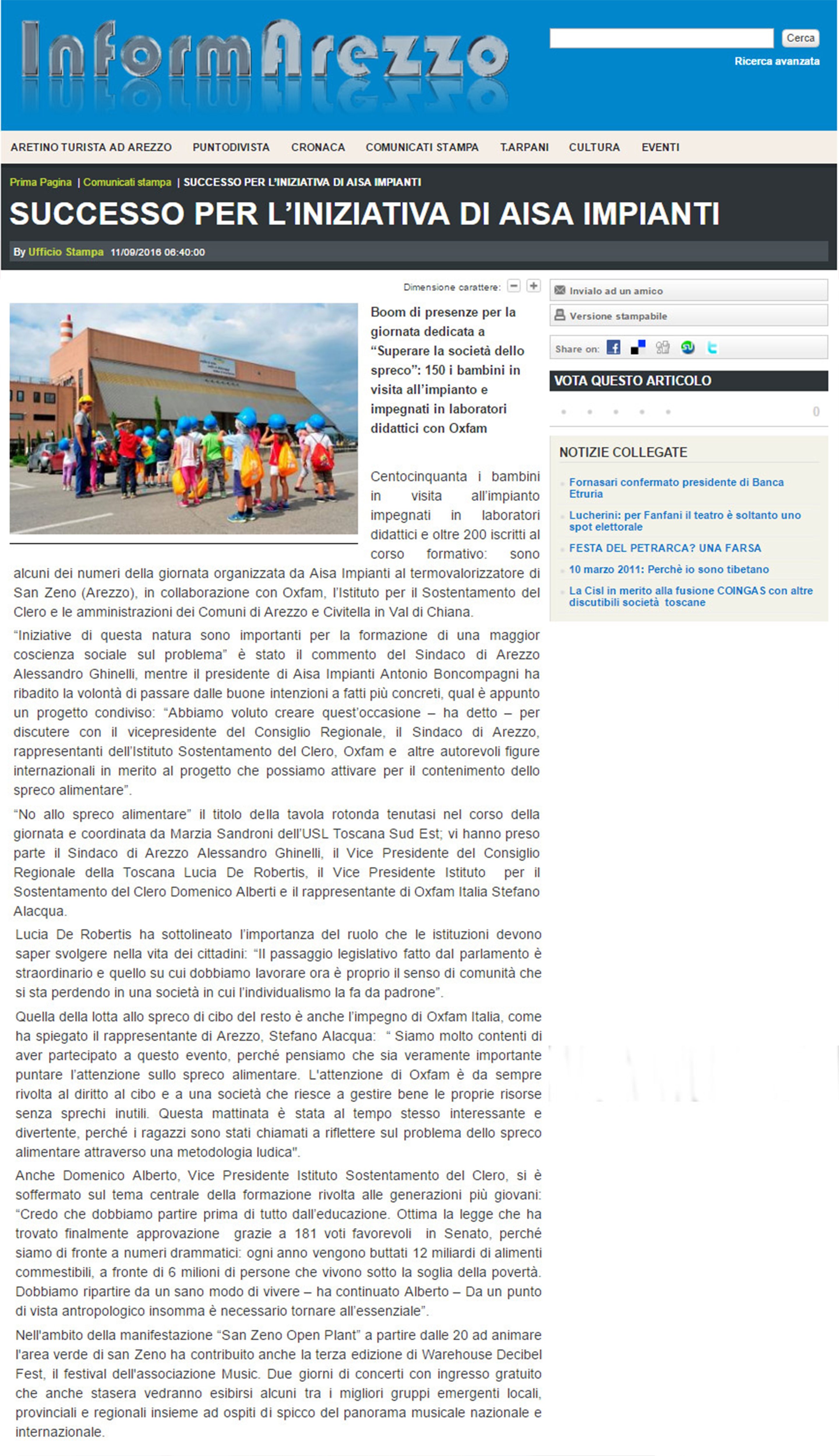 Img interna 11 settembre 2016 inform arezzo