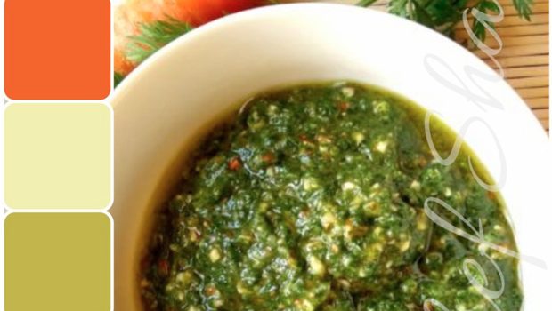 Landing pesto foglie carote