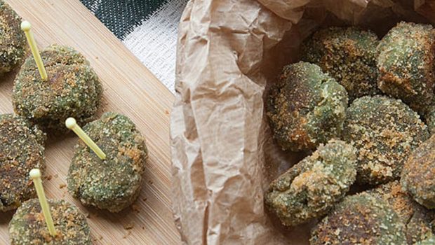 Landing polpette mozzarella ciuffi carota