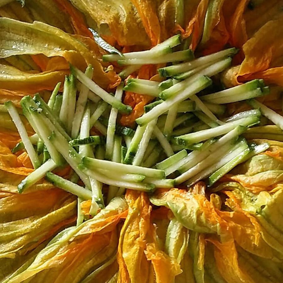 Landing torta fiori zucca